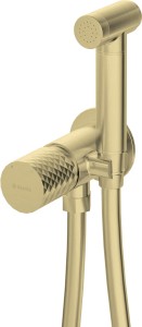 Deante Bateria bidetowa Silia Hexa złoty BHS_R34M