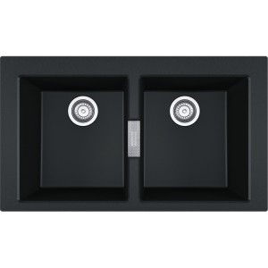 Zlewozmywak wbudowywany Tectonite Sirius S2D 620-35-35 Onyx 143.0618.688
