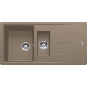 Zlewozmywak wbudowywany Fragranit+ Basis BFG 651-97 Cappuccino 114.0676.273