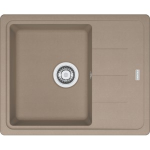 Zlewozmywak wbudowywany Fragranit+ Basis BFG 611-62 Cappuccino 114.0676.301