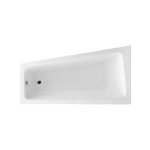 Excellent Ava Side wanna narożna 150x80 cm lewa, biały połysk