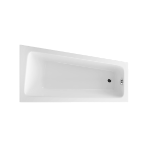 Excellent Ava Side wanna narożna 150x80 cm prawa, biały połysk