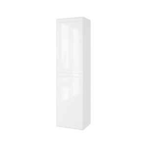 Excellent Finli szafka wisząca boczna 150 cm, wysoka, biały połysk