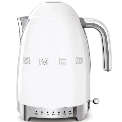 Czajnik Elektryczny  z Regulacją Temperatury Smeg Klf04Wheu Biały Retro 50'
