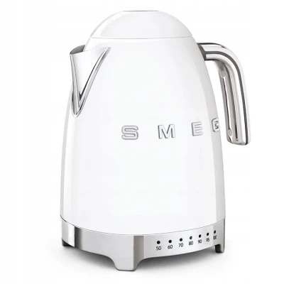 Czajnik Elektryczny  z Regulacją Temperatury Smeg Klf04Wheu Biały Retro 50'