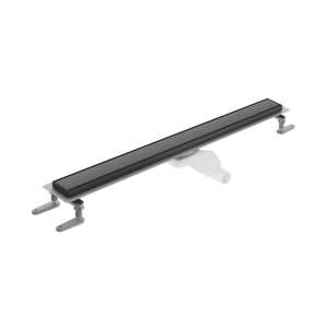 Excellent Stilio odpływ liniowy 60 cm z kołnierzem ruszt dekoracyjny, czarny mat