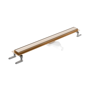Stilio odpływ liniowy 80 cm z kołnierzem, Excellent miedziany ruszt