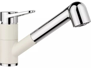 Bateria kuchenna WEGA-S II Silgranit-Look biały/chrom