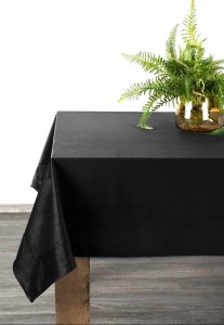 Obrus Melinda 220x140 cm, Czarny, Elegancki i Trwały