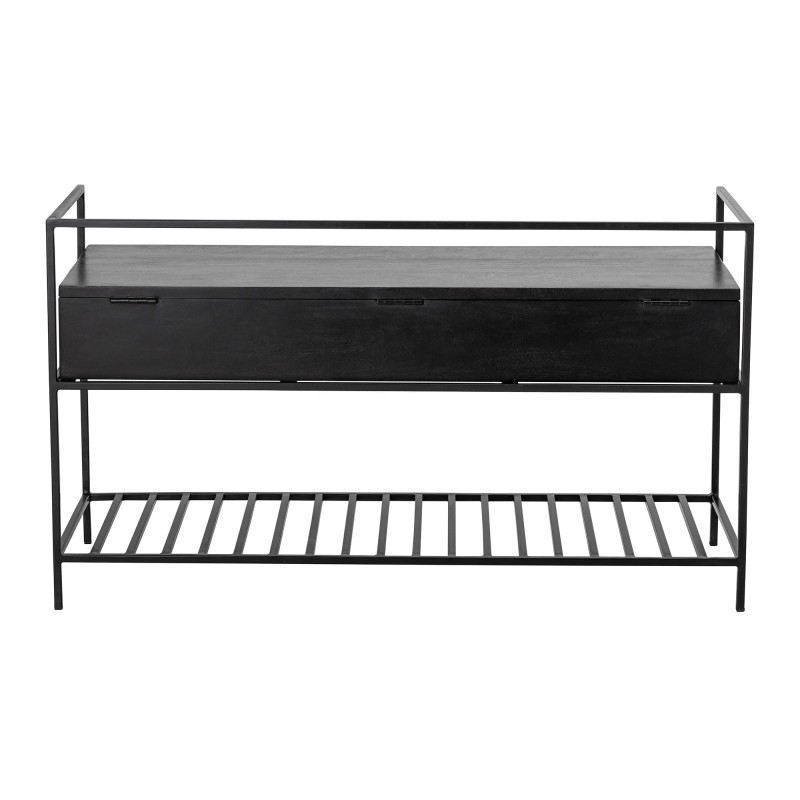 Ławka Abelone czarny Mango 102x58x40cm