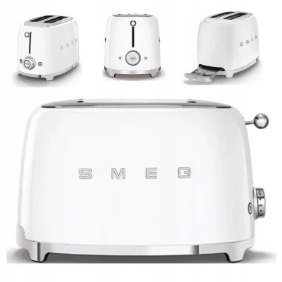 Toster Smeg Sandwich Opiekacz na Tosty Kanapki Biały Retro 950 w Regulacja
