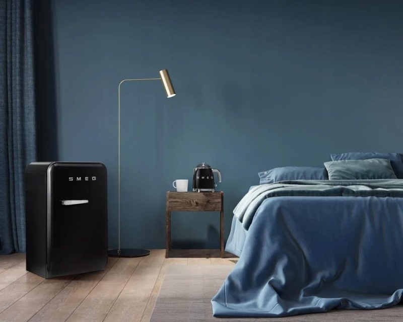 Mini Czajnik Elektryczny Smeg Klf05Bleu 1400 w Czarny Loft Kuchnia 0,8 l