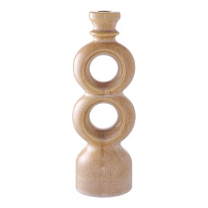 Fernity Świecznik ceramiczny brązowy ósemka