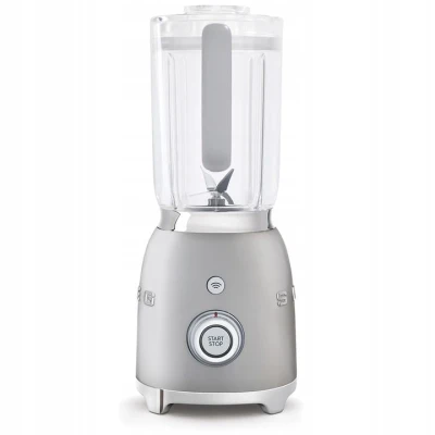 Blender kielichowy Smeg BLF01SVEU srebrny/szary
