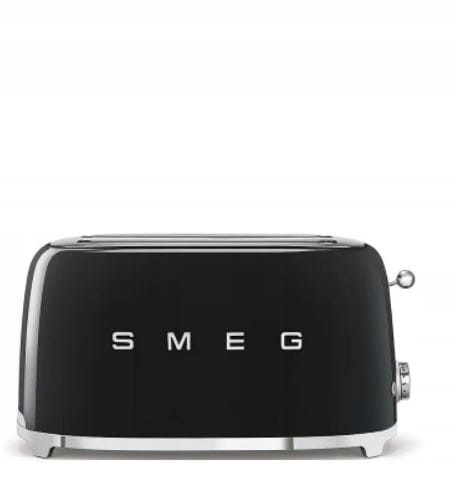 TOSTER SMEG TSF02BLEU RETRO 50s CZARNY NA 4 KROMKI