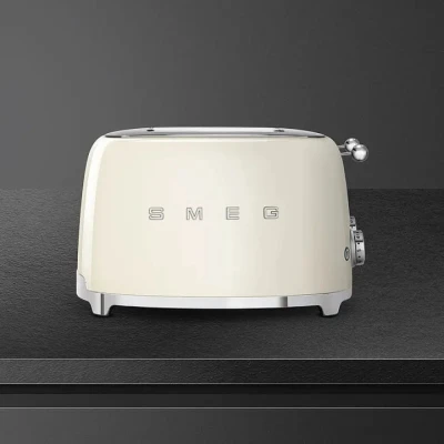 TOSTER NA 4 KROMKI SMEG TSF03CREU RETRO50's krem
