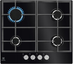 Płyta gazowa 60 cm Electrolux EGG6426SK, szklana, czarna