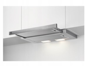 Okap teleskopowy Electrolux LFP326S S szary z energooszczędnym oświetleniem