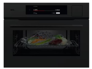 AEG Piekarnik Kompaktowy Parowy Matowe Czarne Szkło NKP9S821T