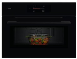 Mikrofalówka AEG 45 Czarny Szklany TFT 17 Programów Automatycznych NKM7N721B