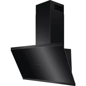 Okap AEG 90 cm kominowy ukośny czarny z funkcją Breeze GV77D91SB