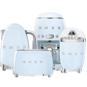Zestaw Smeg - DCF02PBEU + KLF04PBEU + TSF01PBEU + CJF01PBEU