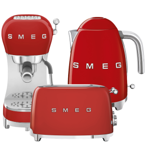 Zestaw Smeg - ECF02RDEU + KLF03RDEU + TSF01RDEU