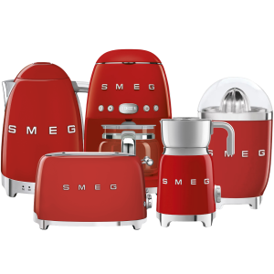 Zestaw Smeg - DCF02RDEU + KLF04RDEU + TSF01RDEU + CJF01RDEU + MFF11RDEU
