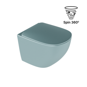 Excellent miska WC 48 cm wisząca bezrantowa mint blue mat