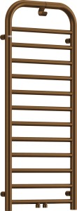 Deante Grzejnik łazienkowy - wysokość 121 cm Silia brązowy mat  AGI_CG41