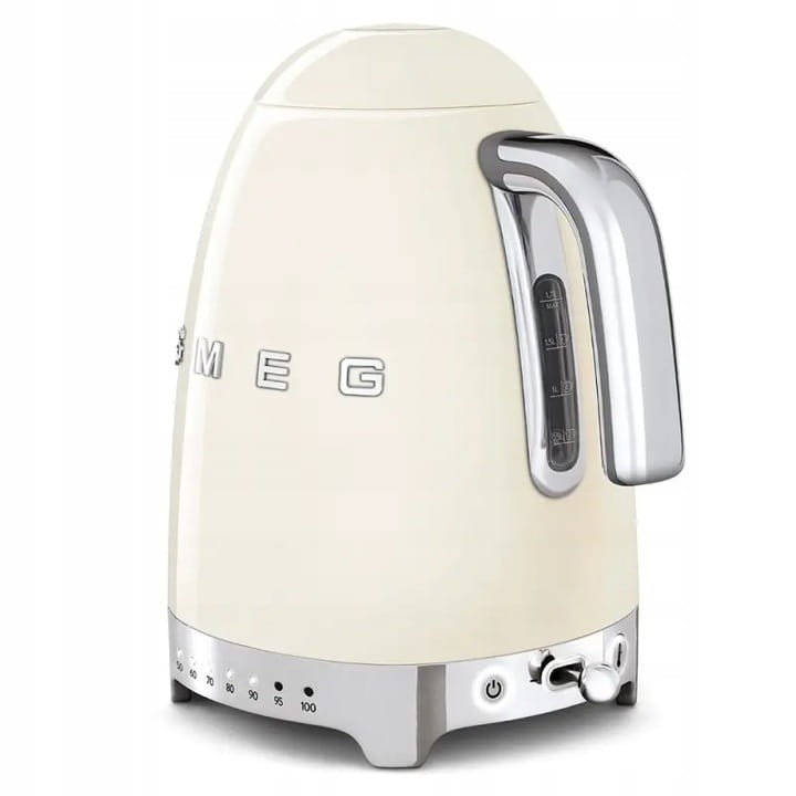 Czajnik Elektryczny Smeg Klf04Creu 2400 w Ecru 1,7 l Duży  z Regulacją Temp