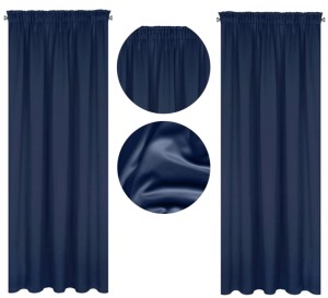 ZASŁONA ZACIEMNIAJĄCA NA TAŚMIE 135X270 GRANATOWA