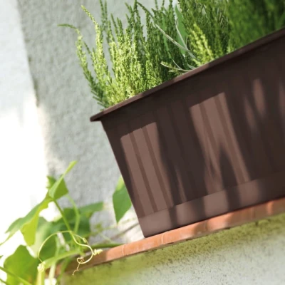 Skrzynka Balkonowa Donica Doniczka Wisząca Prosperplast 40 cm Brąz