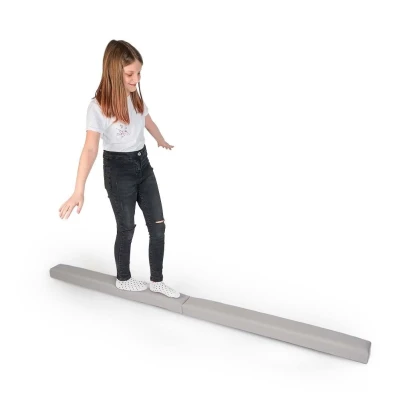 Belka gimnastyczna dla dzieci Jasnoszara 200cm