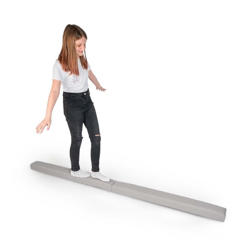 Belka gimnastyczna dla dzieci Jasnoszara 200cm