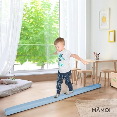 Belka gimnastyczna dla dzieci niebieska 200cm
