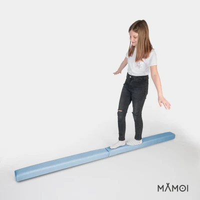 Belka gimnastyczna dla dzieci niebieska 200cm