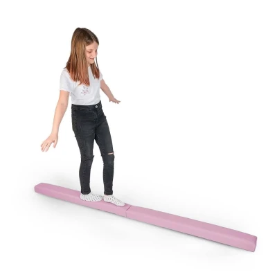 Belka gimnastyczna dla dzieci różowa 200cm