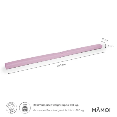 Belka gimnastyczna dla dzieci różowa 200cm