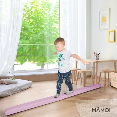 Belka gimnastyczna dla dzieci różowa 200cm