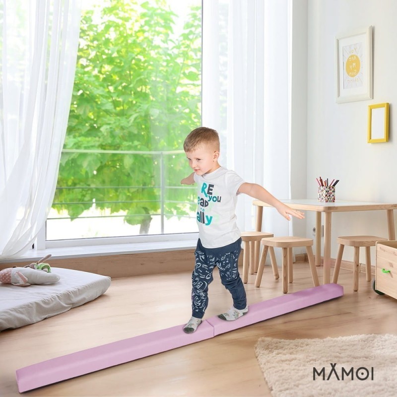 Belka gimnastyczna dla dzieci różowa 200cm