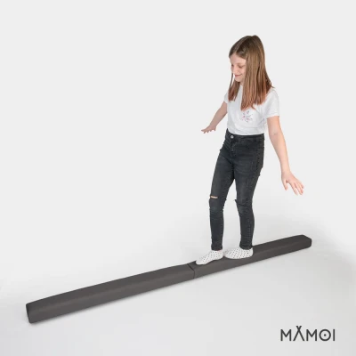 Belka gimnastyczna dla dzieci szara 200cm