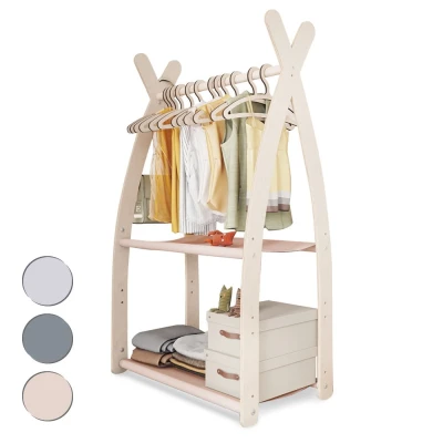 Stojak na ubrania Wieszak dla dzieci Beżowy 53x95x32cm