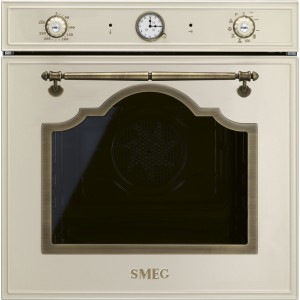 Smeg CORTINA Piekarnik elektryczny Kremowy (pokrętła z mosiądzu) SFP67C1TPO