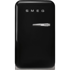 Smeg 50'S STYLE Minibar wolnostojący Czarny (chromowany uchwyt) FAB5LBL6