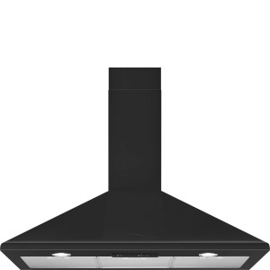 Smeg UNIVERSAL Okap przyścienny Czarny mat KSED95MBL