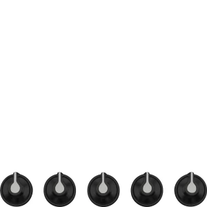 Smeg LINEA Zestaw 5 pokręteł Linea Czarny 5MP1GOGB3