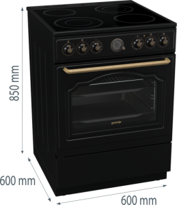 Gorenje Classico Kuchnia elektryczna, 60 cm GECS6B70CLB