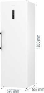 Gorenje G600 Wolnostojąca zamrażarka szufladowa 185x59.5x66.3 cm FN619EAW6