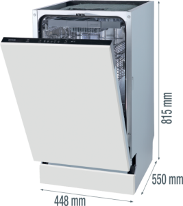 Gorenje W pełni zintegrowana zmywarka, 45 cm GV520E10